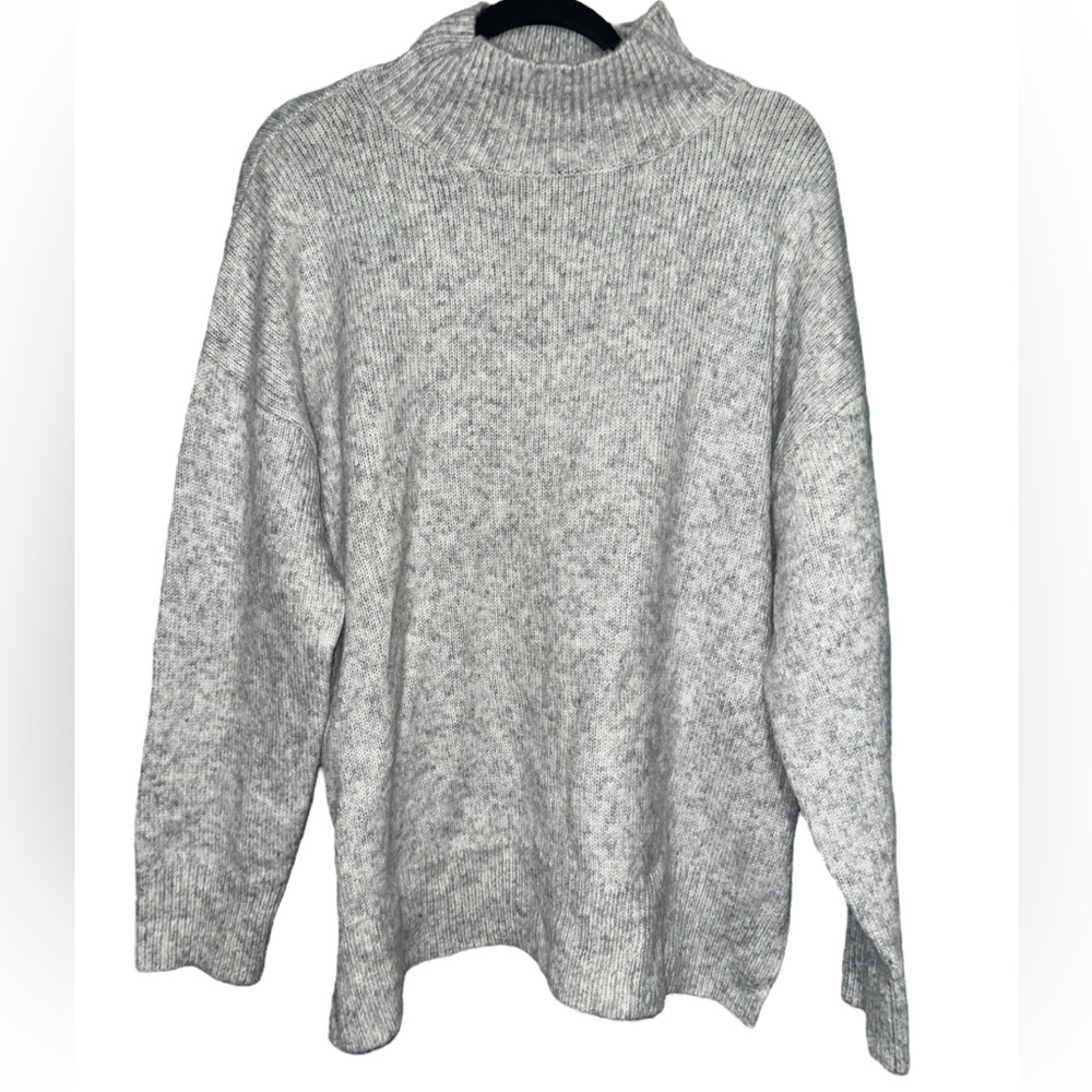 Cozy Gray Turtleneck Sweater